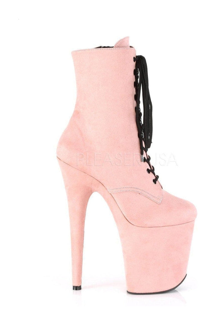 Fuchsia Faux Leather FLAMINGO-1020FS Platform Lace-Up Ankle Boots