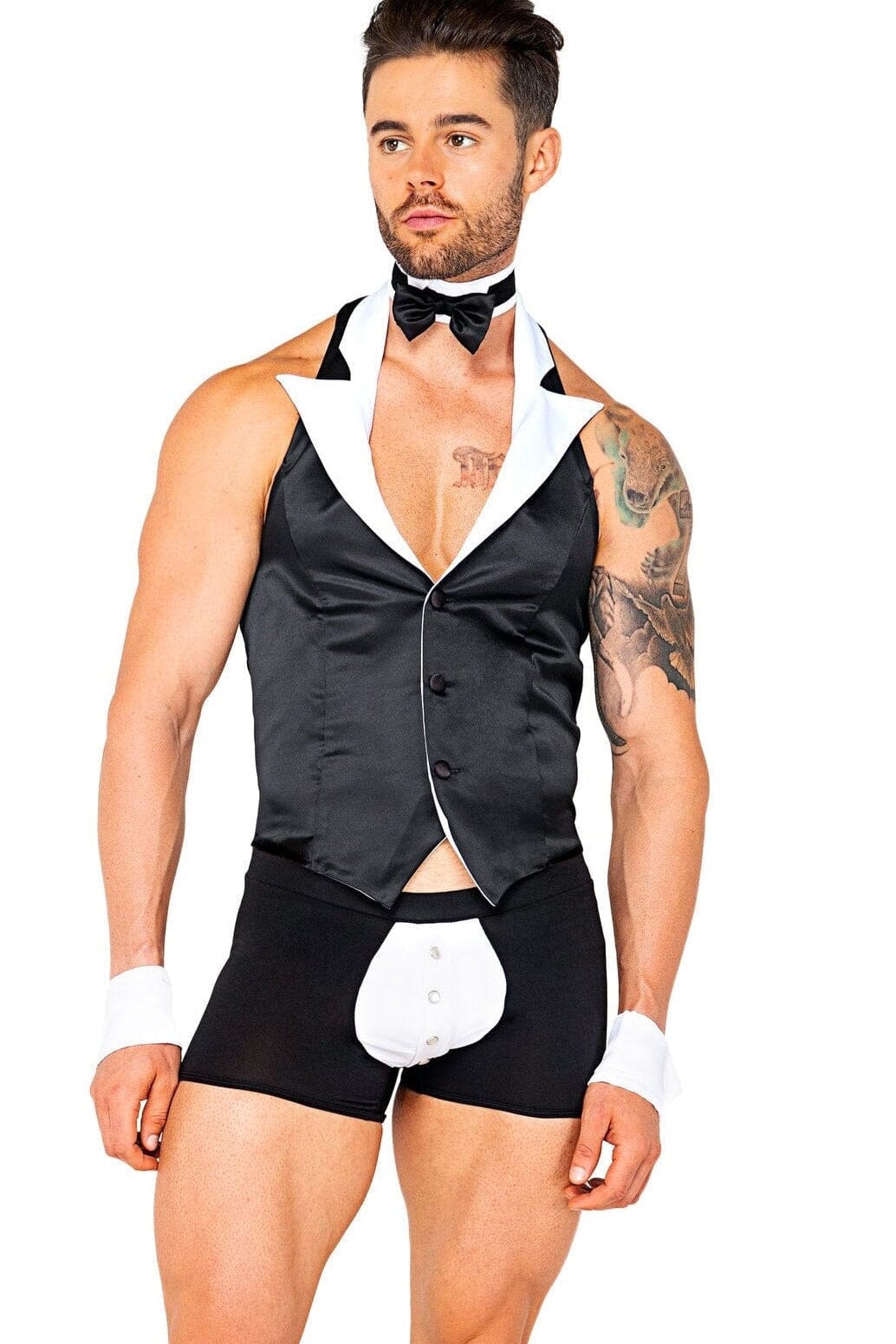 4-piece Butler Beefcake Costume Set by Roma Costumes