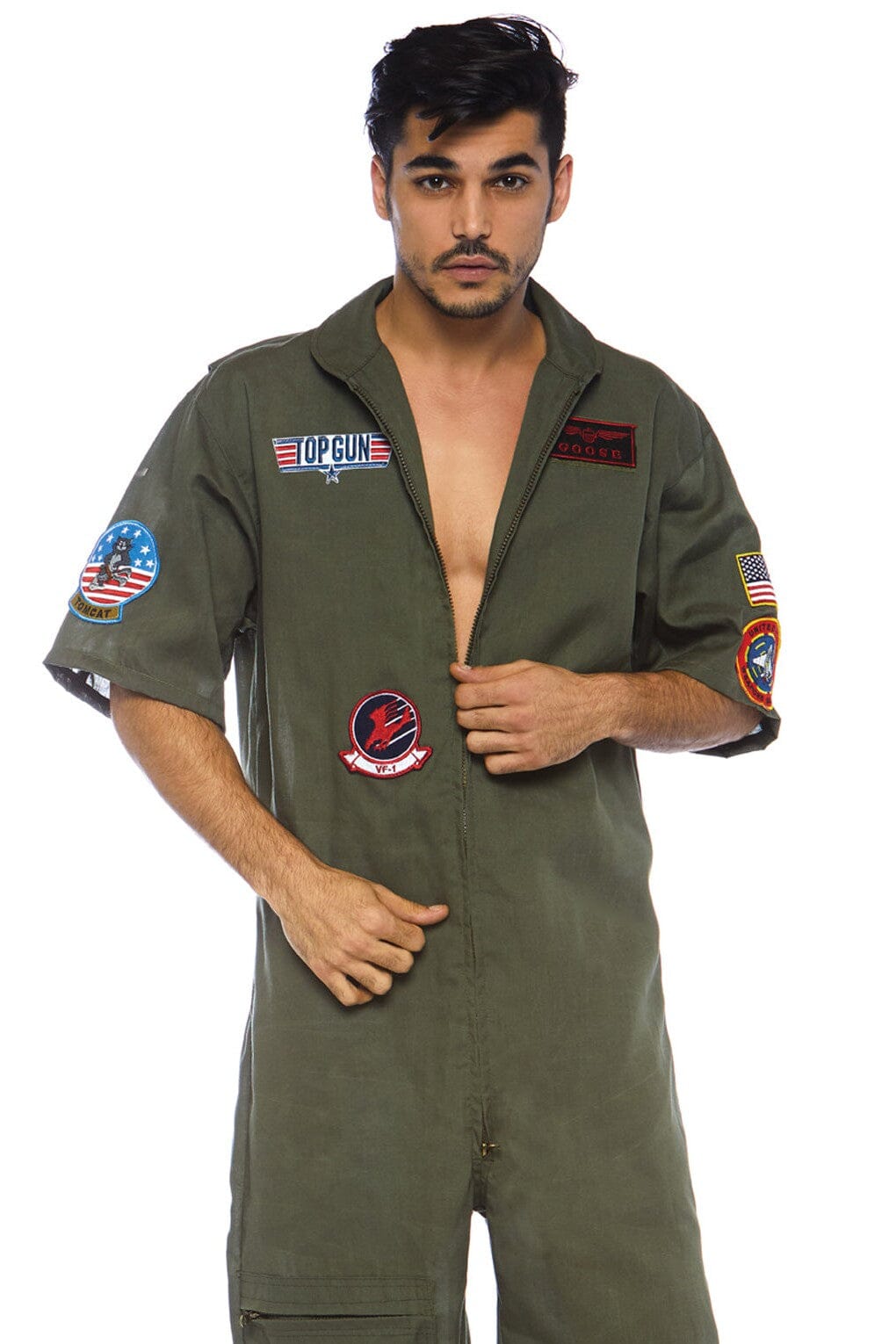 Top Gun Men's Short Flight Suit for Aviation Enthusiasts