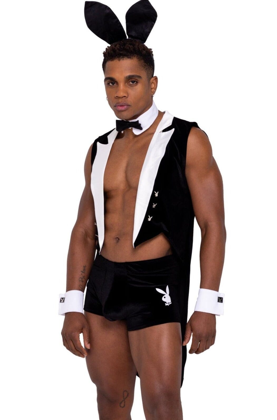 8-Piece Roma Playboy Men's Stylish Tuxedo Bunny Costume