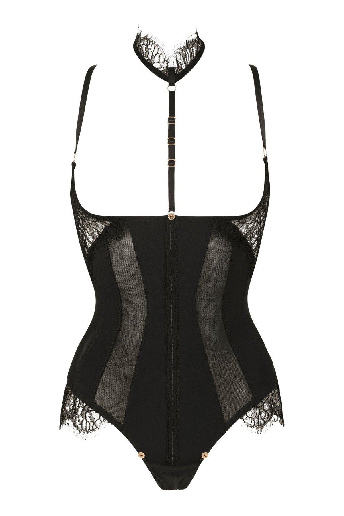 Ekaterina Fetish-style Convertible Women's Bodysuit for Fashion Enthusiasts