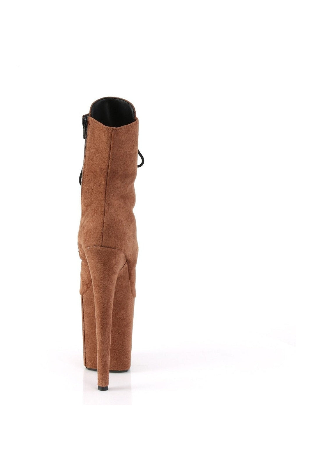 Pleaser FLAMINGO-1020FS Brown Faux Suede Ankle Boots for Stylish Women