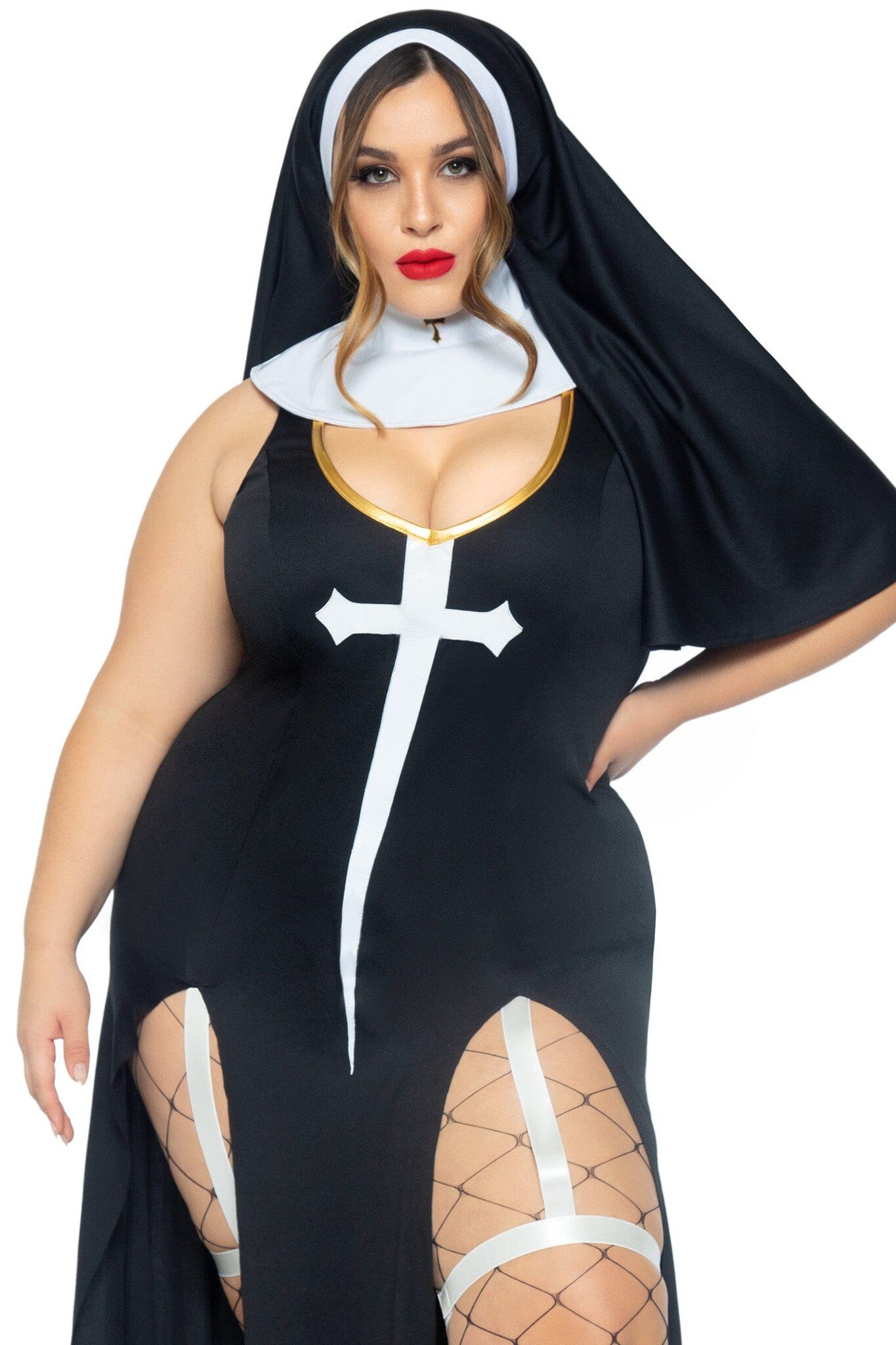 3-Piece Sultry Ensemble: Sinner's Delight with Vinyl Details