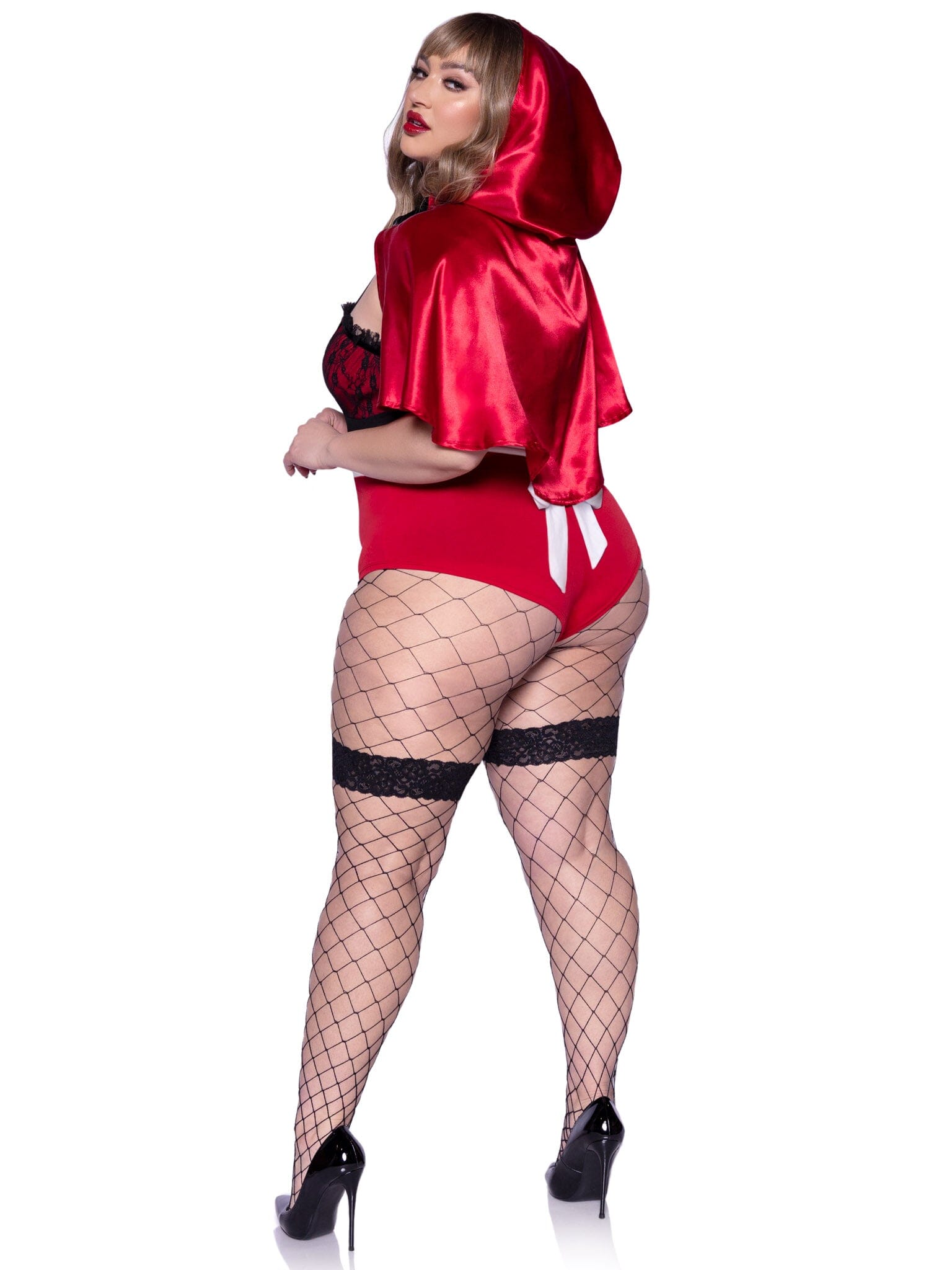 Plus Size Red Naughty Miss Three - Piece Set