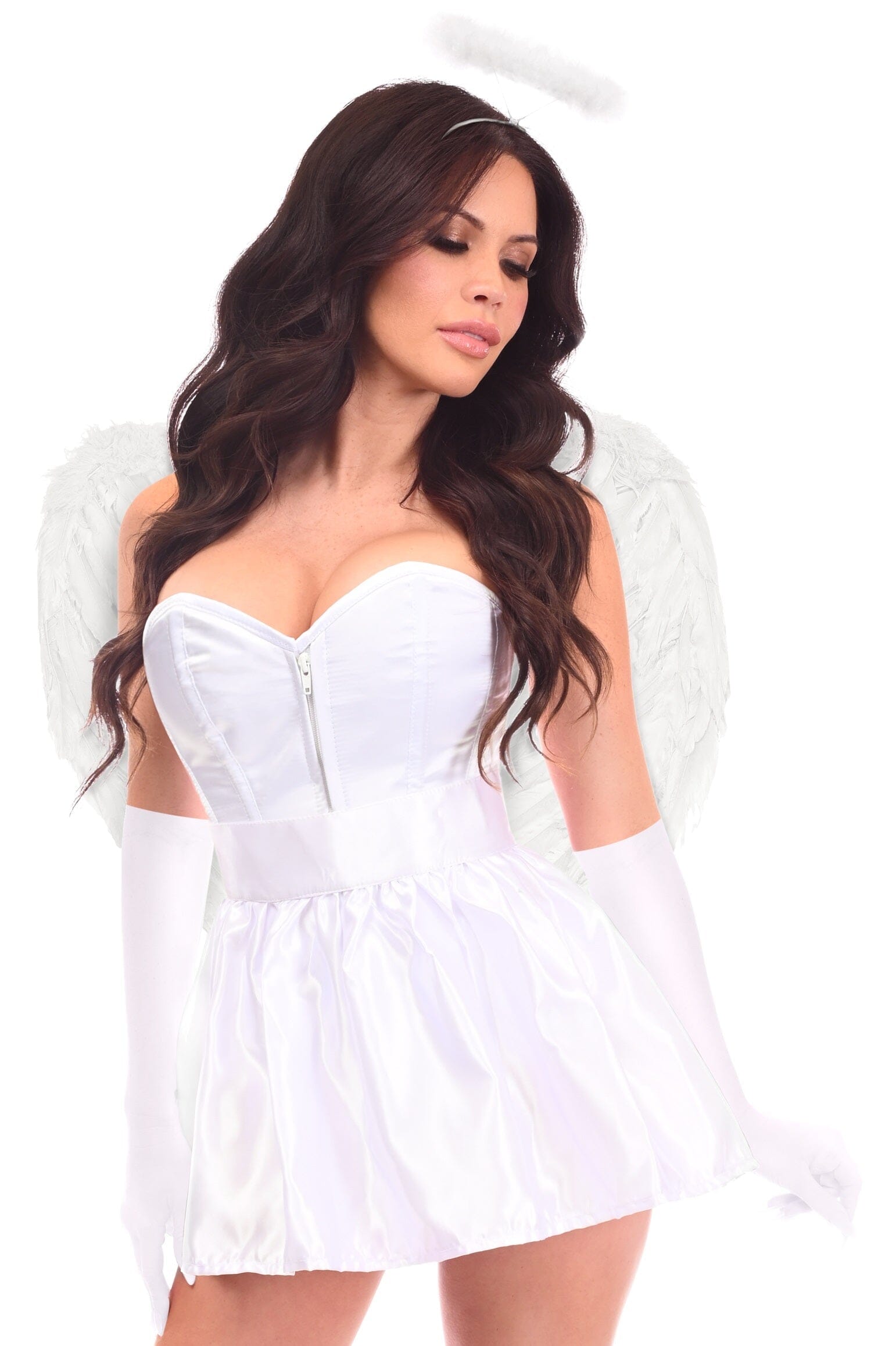 Exquisite 5 - Piece Sweet Angel Corset Costume Set for Women