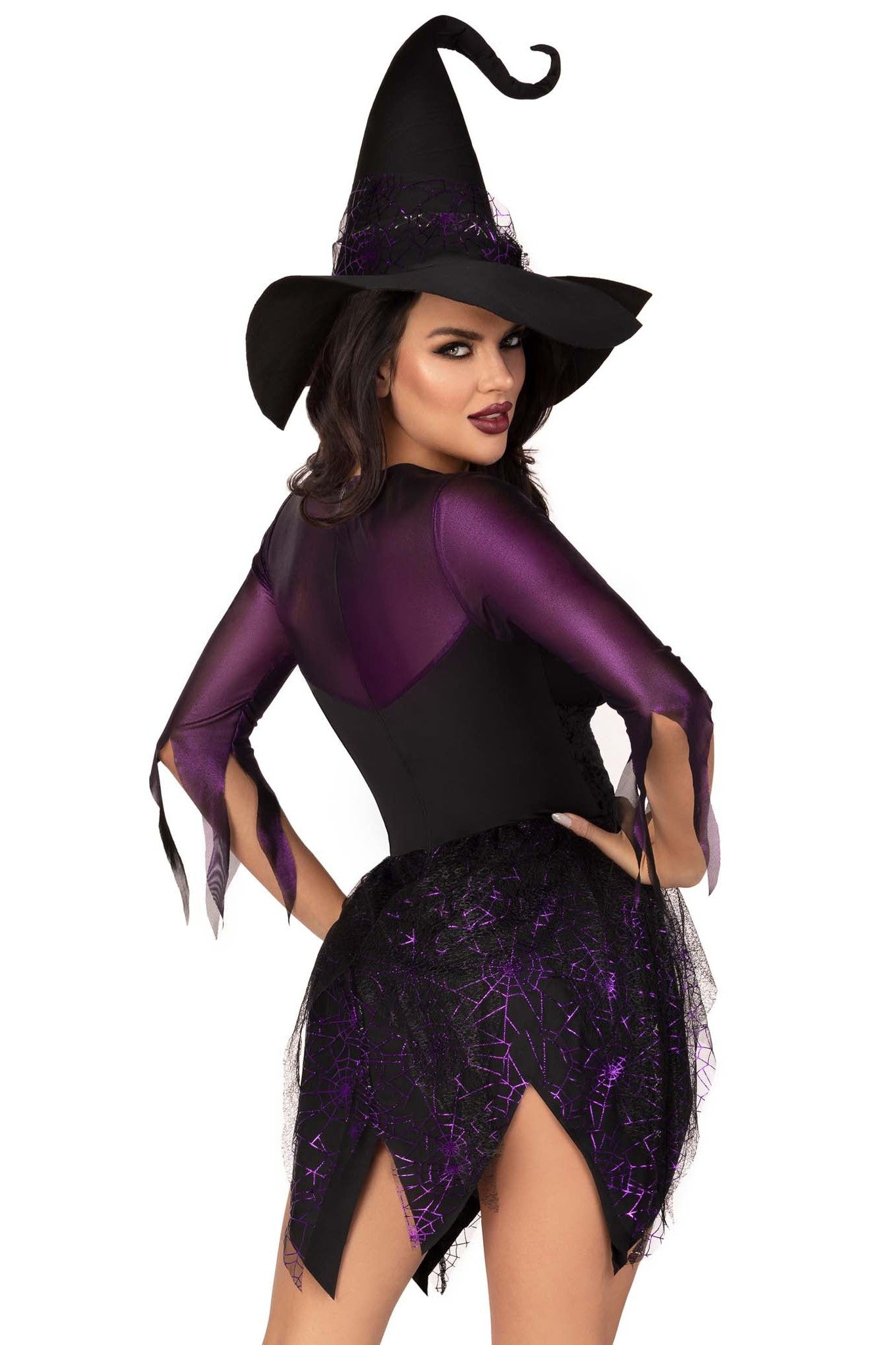 Two - Piece Enchanting Witch Costume Dress Set for Halloween and Cosplay