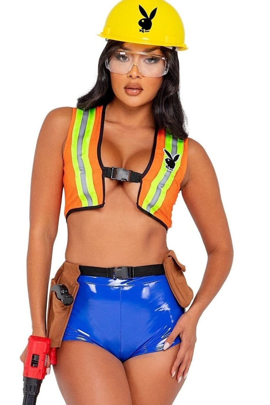 4-Piece Playboy Construction Cutie Set by Roma Costumes