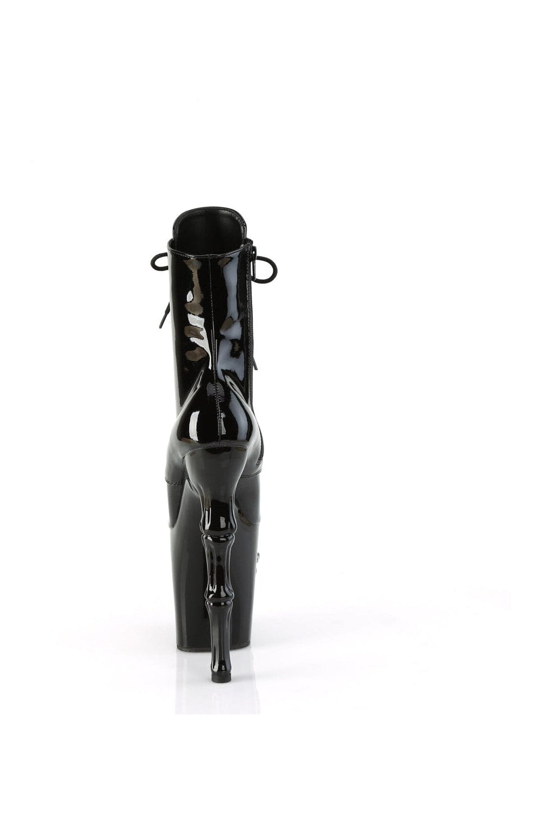 Pleaser Brand RAPTURE - 1020 Stylish Black Patent Leather Ankle Boots for Fashion Lovers