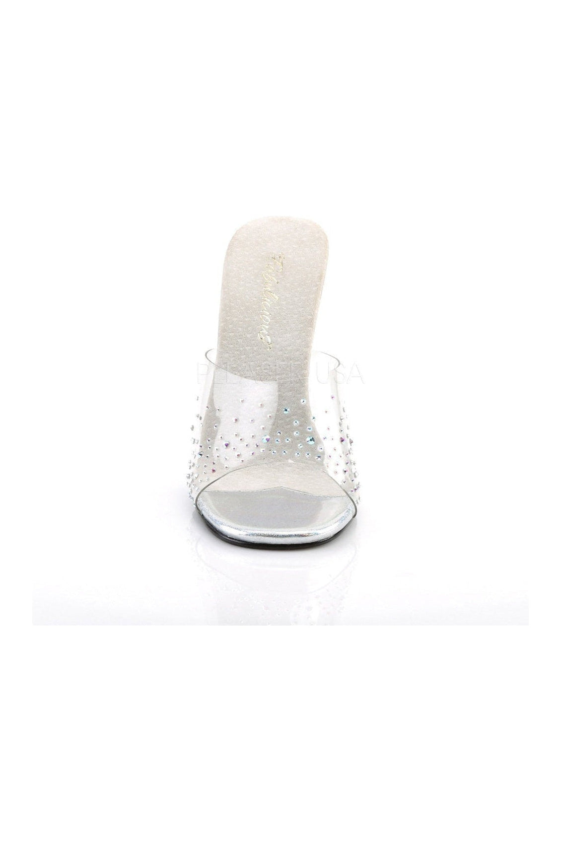 GALA-01SD Clear Vinyl Mule Women's Fashion Footwear