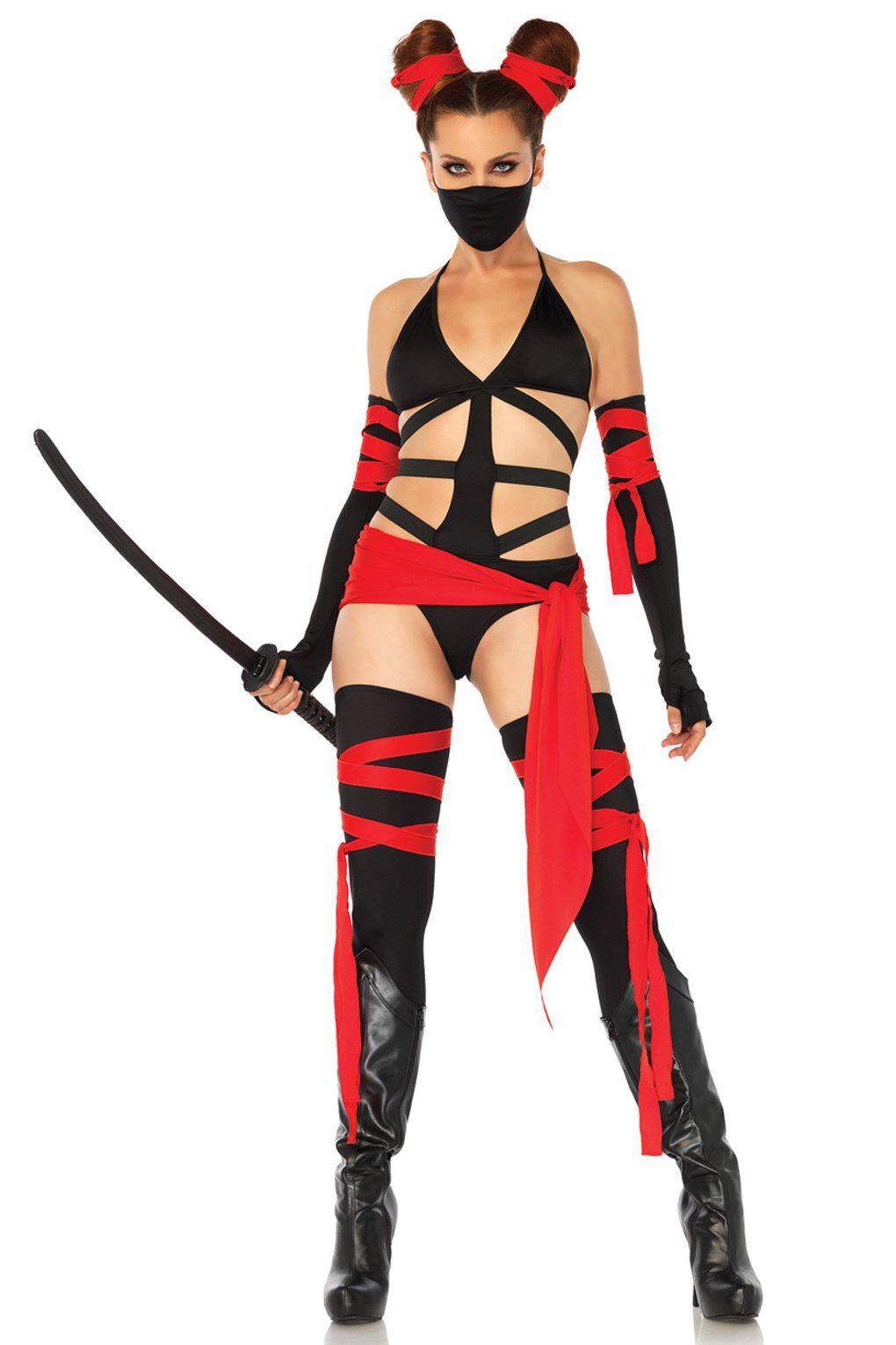 Leg Avenue Stunning 6 - Piece Killer Ninja Costume Set