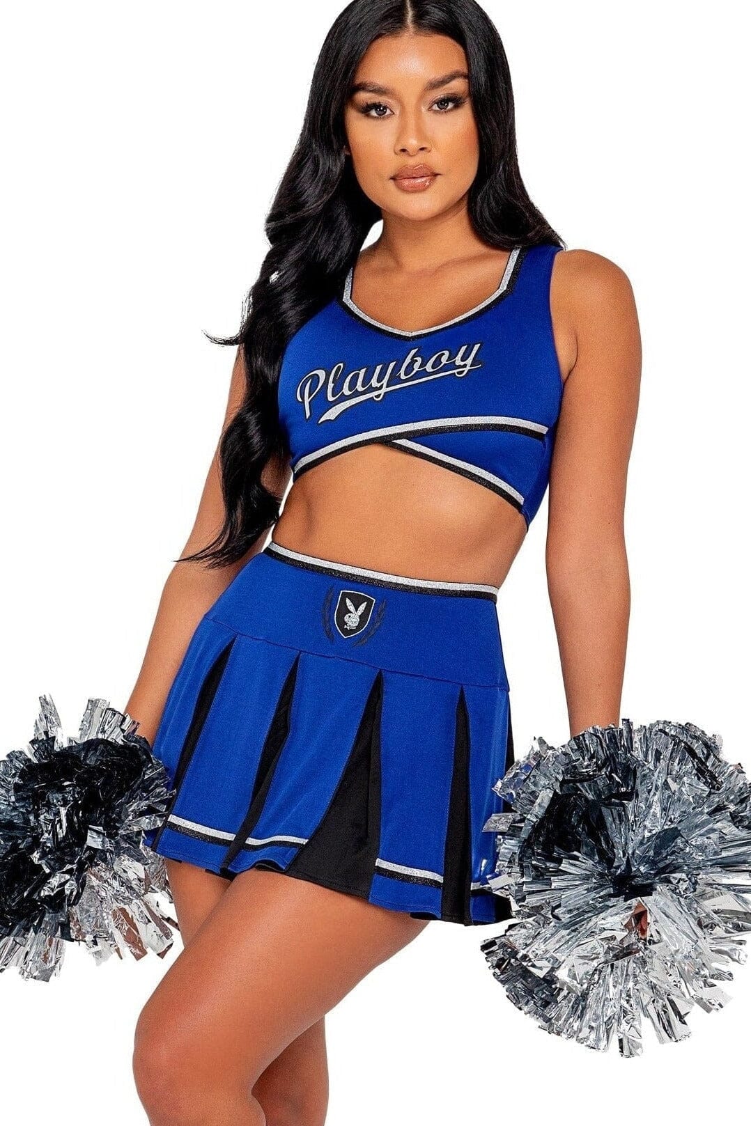 3-Piece Playboy Cheerleading Squad Costume Set