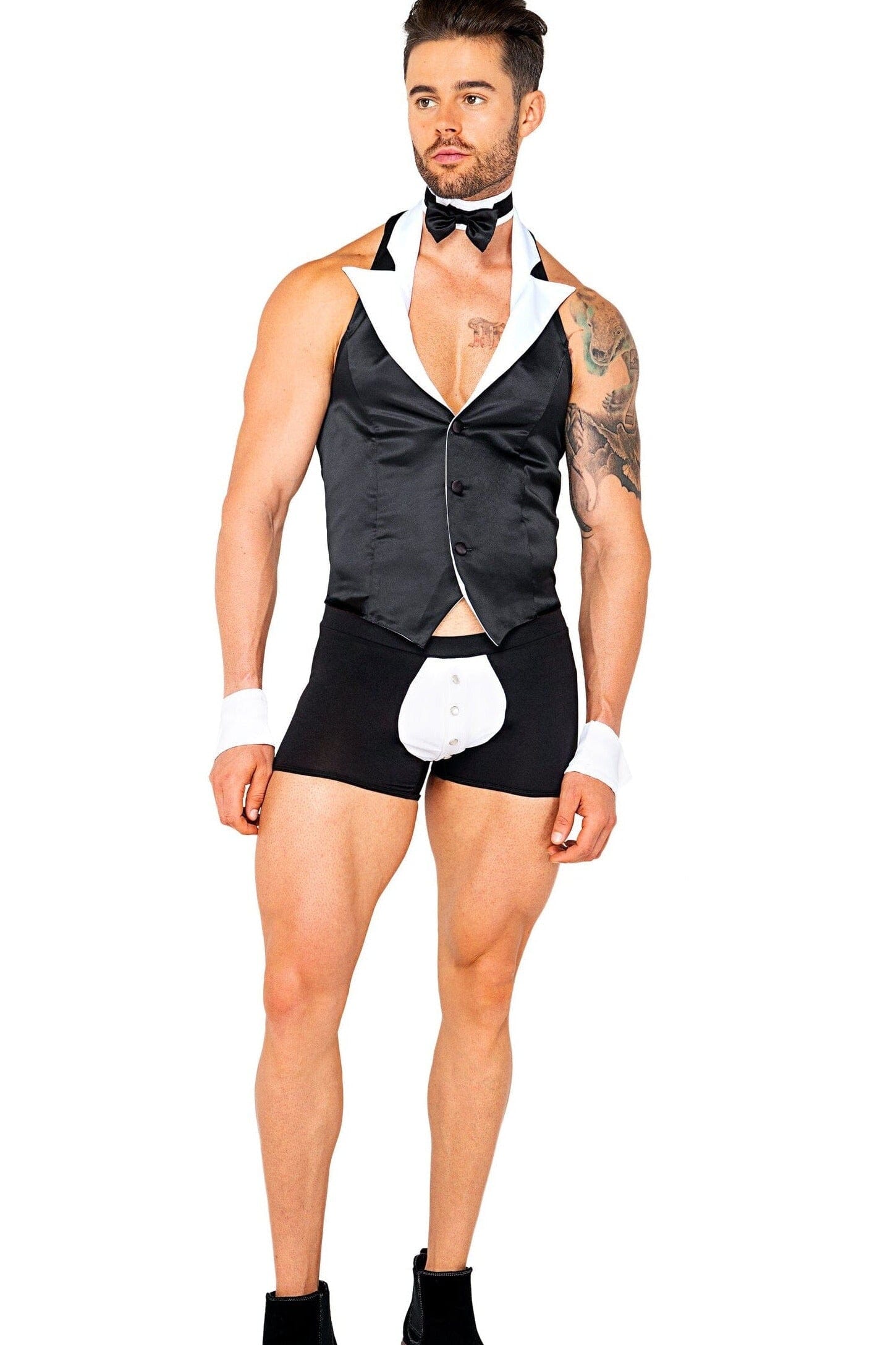 4-piece Butler Beefcake Costume Set by Roma Costumes