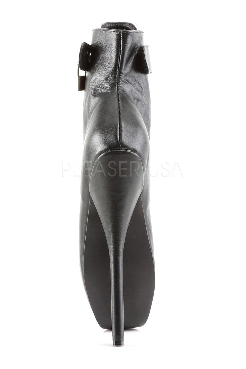 Genuine Black Leather Ballet Ankle Boot - BALLET - 1025, Ideal for Dance - Inspired Fashion