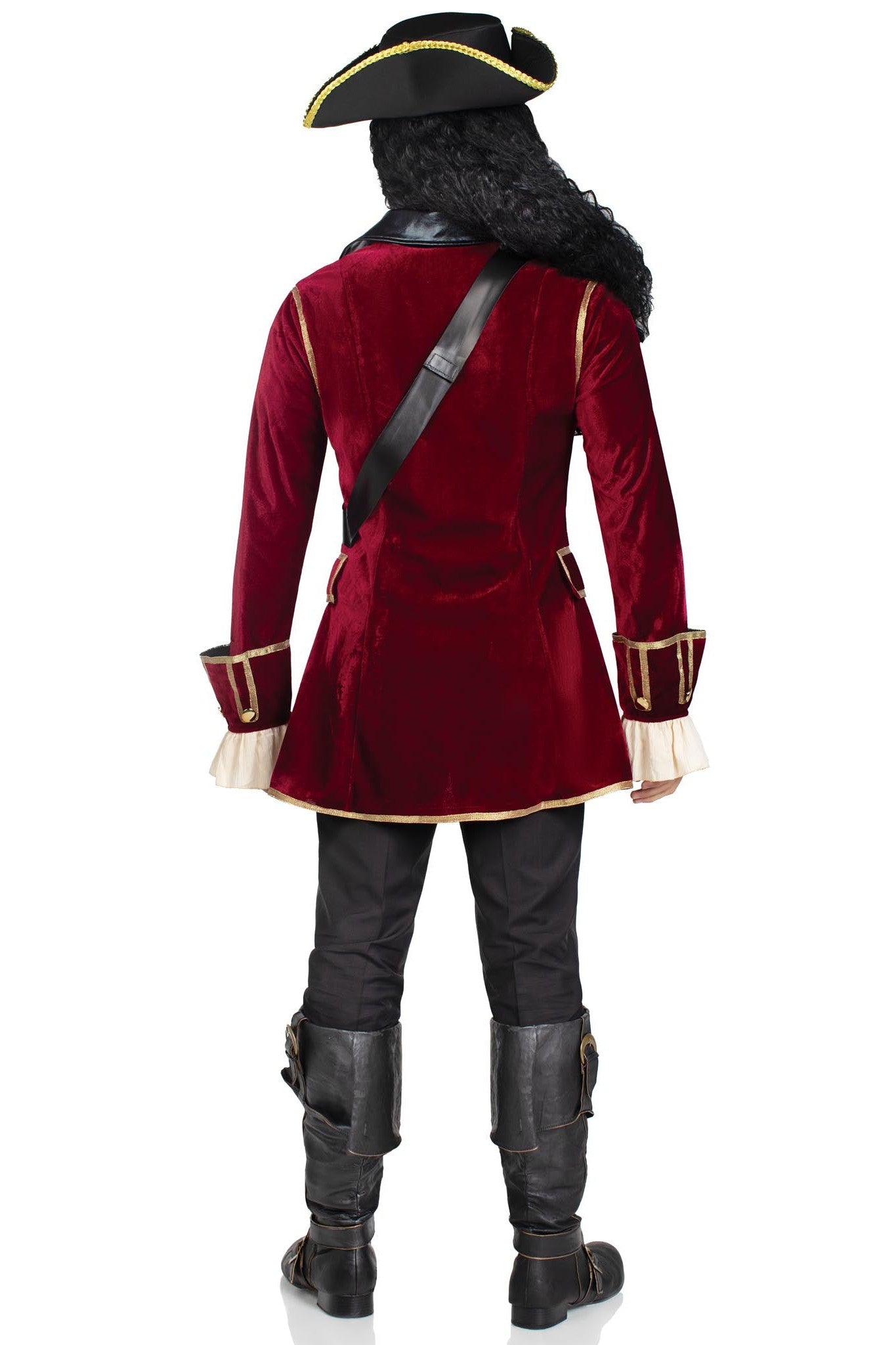 4-Piece Premium Pirate Captain Costume Set for an Authentic Look