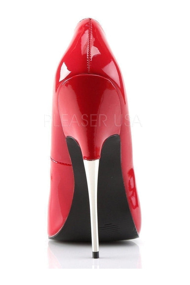Red Patent SCREAM - 01 High - Heel Pump with 6 - inch Spike Heel