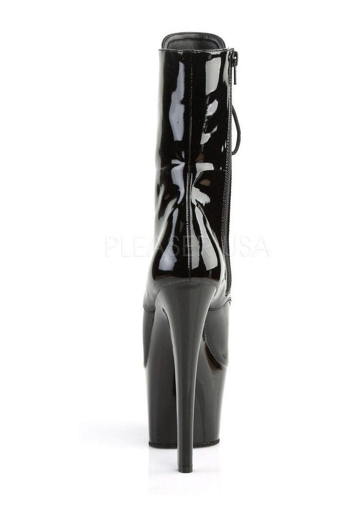 Stylish SKY - 1020 Black Patent Leather Platform Ankle Boot for Fashion - Forward Individuals