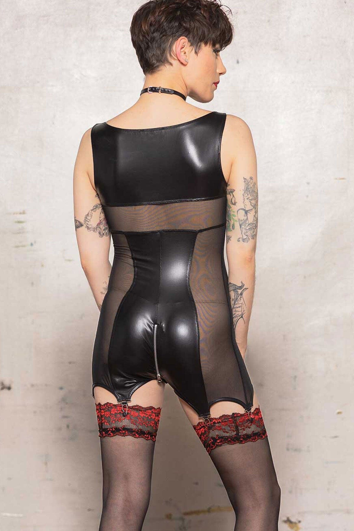Stylish Alba Wetlook Romper for Fashion Enthusiasts