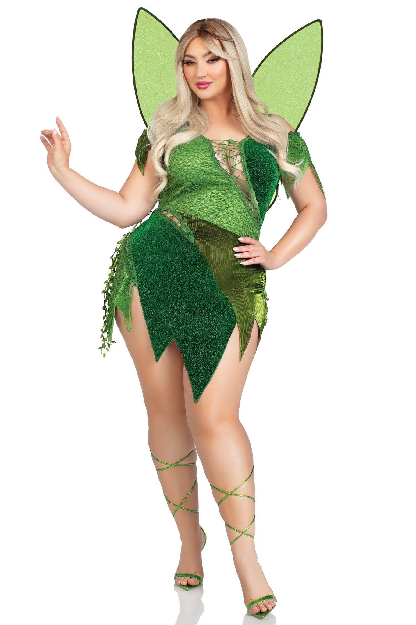 Plus Size 3-Piece Enchanting Forest Fairy Costume Set